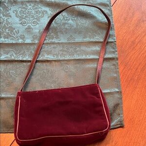 Vintage Chic Maroon Shoulder Bag